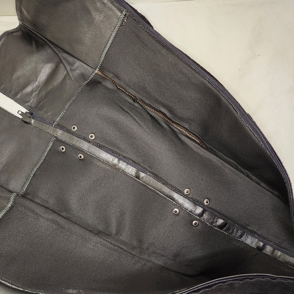 Black Suede Leather Knee High Boots - Picture 2 of 16